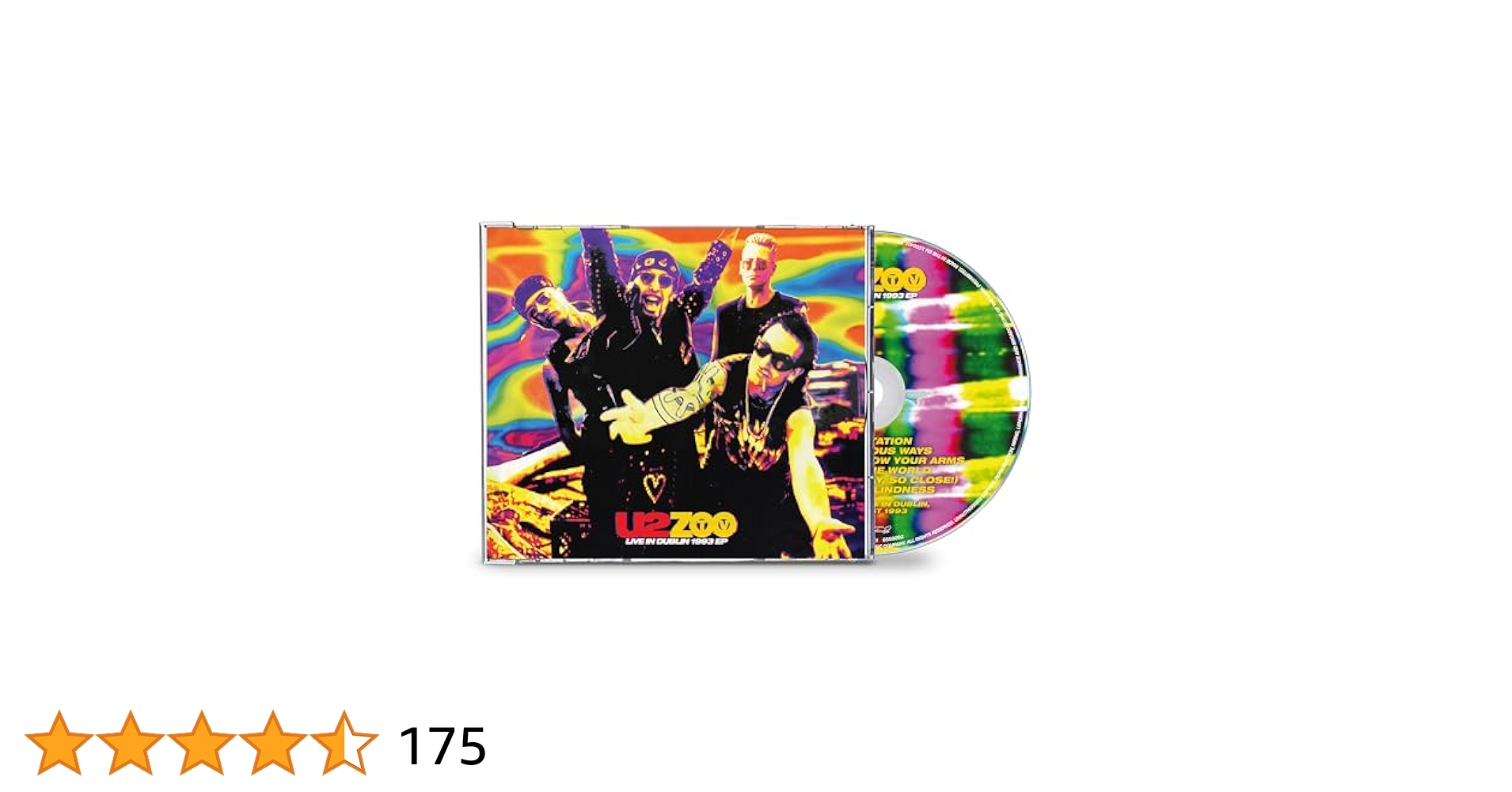 Amazon.co.jp: ZOO TV Live In Dublin 1993 EP - U2: Music